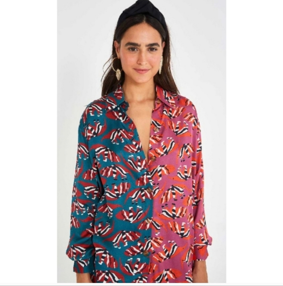 Farm Rio Mixed Prints Shirt